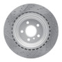 R1 12-19 Mercedes-Benz Gle43 AMG Rear Right Drilled & Slotted Geo-Carbon Rotor