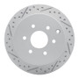 R1 05-25 Nissan XTerra Rear Left Drilled & Slotted Geo-Carbon Rotor