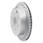 R1 05-25 Nissan XTerra Rear Left Drilled & Slotted Geo-Carbon Rotor