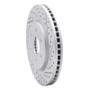 R1 05-25 Nissan Frontier Front Right Drilled & Slotted Geo-Carbon Rotor