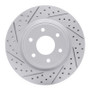 R1 05-25 Nissan Frontier Front Left Drilled & Slotted Geo-Carbon Rotor