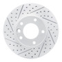 R1 08-18 Mercedes-Benz G550 Front Left Drilled & Slotted Geo-Carbon Rotor