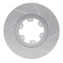 R1 98-04 Infiniti QX4 Front Left Drilled & Slotted Geo-Carbon Rotor