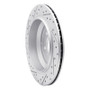 R1 06-12 Mercedes-Benz Ml450 Rear Right Drilled & Slotted Geo-Carbon Rotor