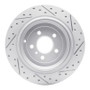 R1 06-12 Mercedes-Benz R500 Rear Left Drilled & Slotted Geo-Carbon Rotor