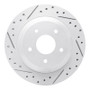 R1 88-96 Chevrolet Corvette Rear Left Drilled & Slotted Geo-Carbon Rotor