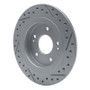 R1 18-26 Hyundai Kona Rear Left Drilled & Slotted Geo-Carbon Rotor