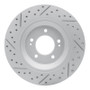 R1 19-25 Hyundai Veloster N Rear Right Drilled & Slotted Geo-Carbon Rotor