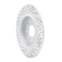 R1 19-25 Hyundai Palisade Rear Right Drilled & Slotted Geo-Carbon Rotor