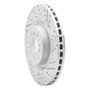 R1 13-19 Mercedes-Benz GLS350D Front Right Drilled & Slotted Geo-Carbon Rotor