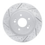 R1 19-25 Hyundai Santa Fe Rear Left Drilled & Slotted Geo-Carbon Rotor