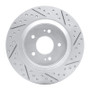 R1 19-25 Hyundai Santa Fe Rear Left Drilled & Slotted Geo-Carbon Rotor