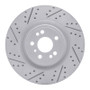 R1 13-19 Mercedes-Benz GL350 Front Left Drilled & Slotted Geo-Carbon Rotor