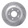 R1 14-23 Hyundai Kona Rear Right Drilled & Slotted Geo-Carbon Rotor