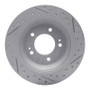 R1 14-23 Hyundai Kona Rear Left Drilled & Slotted Geo-Carbon Rotor