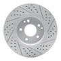 R1 96-11 Chrysler Crossfire Front Left Drilled & Slotted Geo-Carbon Rotor