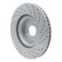 R1 18-20 Genesis G80 Front Left Drilled & Slotted Geo-Carbon Rotor