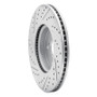 R1 13-25 Acura ADX Front Right Drilled & Slotted Geo-Carbon Rotor