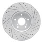 R1 13-25 Acura RDX Front Left Drilled & Slotted Geo-Carbon Rotor