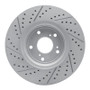 R1 16-22 Acura ILX Front Right Drilled & Slotted Geo-Carbon Rotor