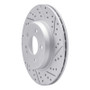 R1 15-23 Mercedes-Benz E350 Rear Right Drilled & Slotted Geo-Carbon Rotor