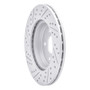R1 15-23 Mercedes-Benz E350 Rear Right Drilled & Slotted Geo-Carbon Rotor