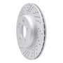 R1 15-23 Mercedes-Benz E350 Rear Left Drilled & Slotted Geo-Carbon Rotor