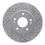 R1 17-22 Hyundai Ioniq Front Right Drilled & Slotted Geo-Carbon Rotor