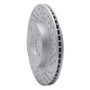 R1 17-22 Hyundai Ioniq Front Right Drilled & Slotted Geo-Carbon Rotor