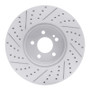 R1 15-23 Mercedes-Benz E300 Front Right Drilled & Slotted Geo-Carbon Rotor