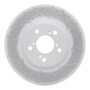 R1 09-14 Acura TL Front Right Drilled & Slotted Geo-Carbon Rotor