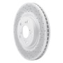 R1 09-14 Acura TL Front Right Drilled & Slotted Geo-Carbon Rotor