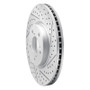R1 07-20 Acura RLX Front Right Drilled & Slotted Geo-Carbon Rotor