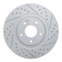 R1 13-20 Hyundai Santa Fe Xl Front Right Drilled & Slotted Geo-Carbon Rotor