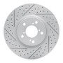 R1 07-20 Acura MDX Front Left Drilled & Slotted Geo-Carbon Rotor