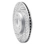 R1 07-20 Acura MDX Front Left Drilled & Slotted Geo-Carbon Rotor