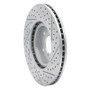 R1 07-20 Acura MDX Front Left Drilled & Slotted Geo-Carbon Rotor