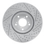 R1 07-20 Acura MDX Front Left Drilled & Slotted Geo-Carbon Rotor