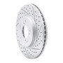 R1 05-10 Honda Odyssey Front Right Drilled & Slotted Geo-Carbon Rotor