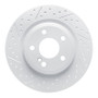 R1 12-20 Mercedes-Benz Slk250 Rear Left Drilled & Slotted Geo-Carbon Rotor