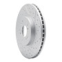 R1 99-14 Acura TSX Front Right Drilled & Slotted Geo-Carbon Rotor