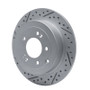 R1 16-22 Hyundai Tucson Rear Left Drilled & Slotted Geo-Carbon Rotor