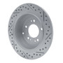 R1 16-22 Hyundai Tucson Rear Left Drilled & Slotted Geo-Carbon Rotor