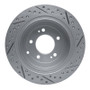 R1 16-22 Hyundai Tucson Rear Left Drilled & Slotted Geo-Carbon Rotor
