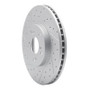 R1 99-14 Acura CL Front Left Drilled & Slotted Geo-Carbon Rotor