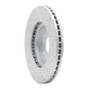 R1 99-14 Acura CL Front Left Drilled & Slotted Geo-Carbon Rotor