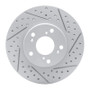 R1 98-22 Acura CSX Front Right Drilled & Slotted Geo-Carbon Rotor
