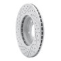 R1 98-22 Acura CSX Front Right Drilled & Slotted Geo-Carbon Rotor