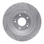 R1 10-21 Hyundai Santa Fe Rear Right Drilled & Slotted Geo-Carbon Rotor