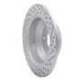 R1 10-21 Hyundai Santa Fe Xl Rear Left Drilled & Slotted Geo-Carbon Rotor